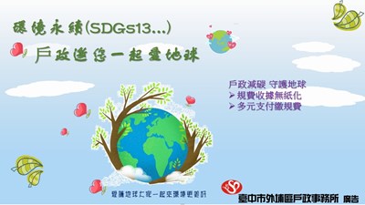 SDGs13-戶政減碳1