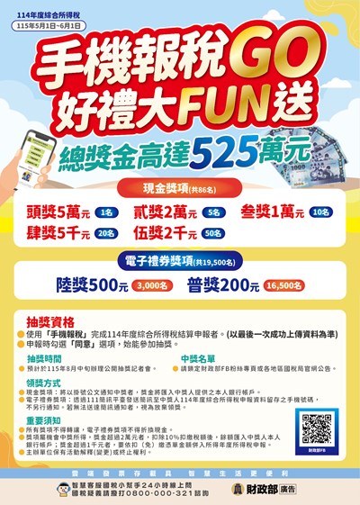 手機報稅GO 好禮大FUN送